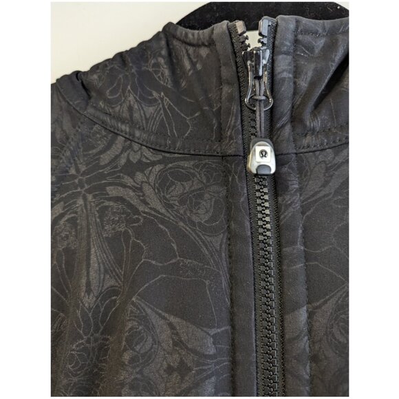Lululemon Black Apres Yoga Dance in Snow Midi Fleece Lined Jacket - Picture 2 of 9
